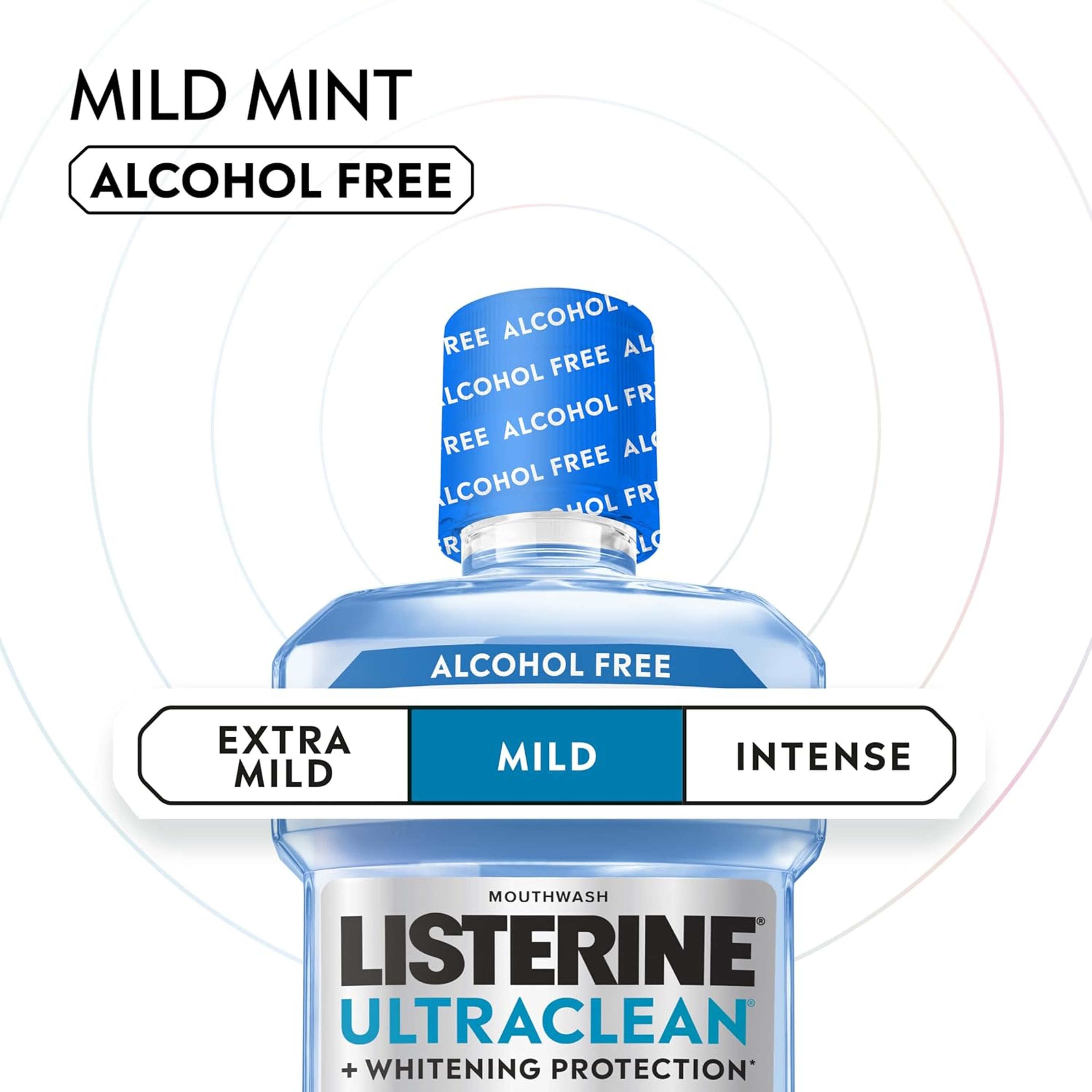 Listerine Ultraclean Alcohol-Free Mild Mouthwash 33.8 fl.oz - Tartar Control Oral Rinse with Up to 3X Longer Lasting Clean Feeling 3