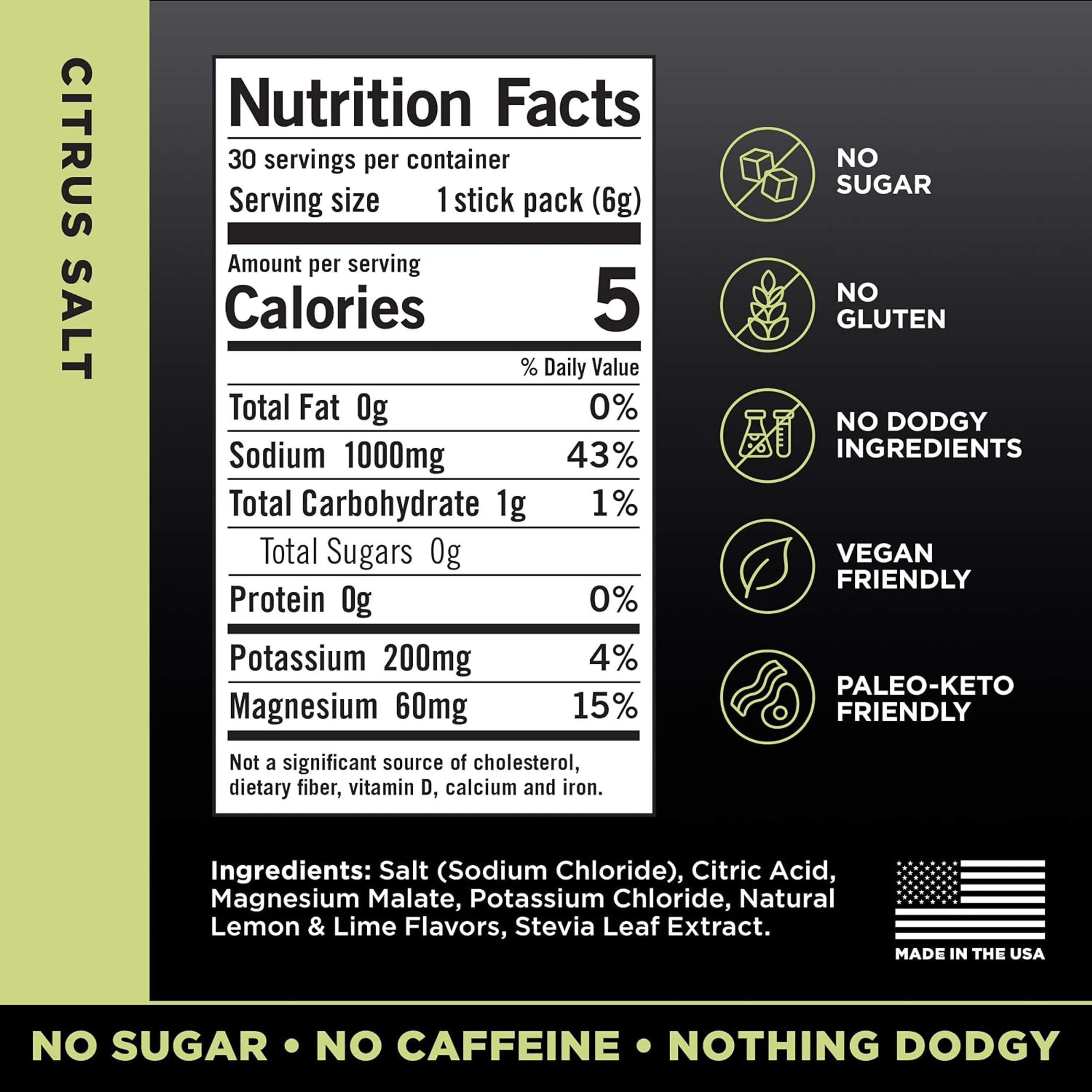 LMNT Zero Sugar Electrolytes, Citrus Salt, 0.2 oz 2
