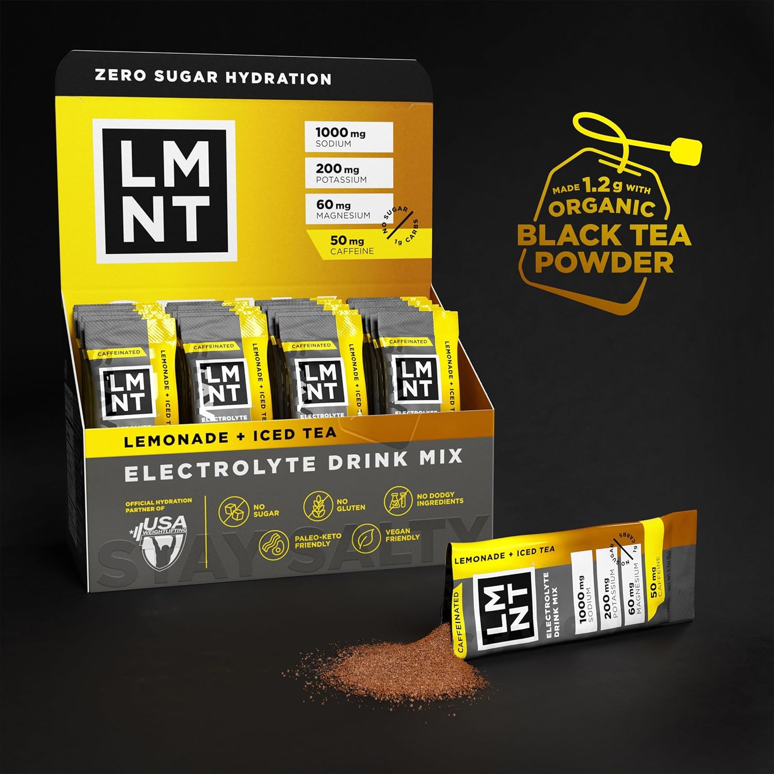 LMNT Zero Sugar Electrolytes, Lemonade Iced Tea, 0.2 oz 4