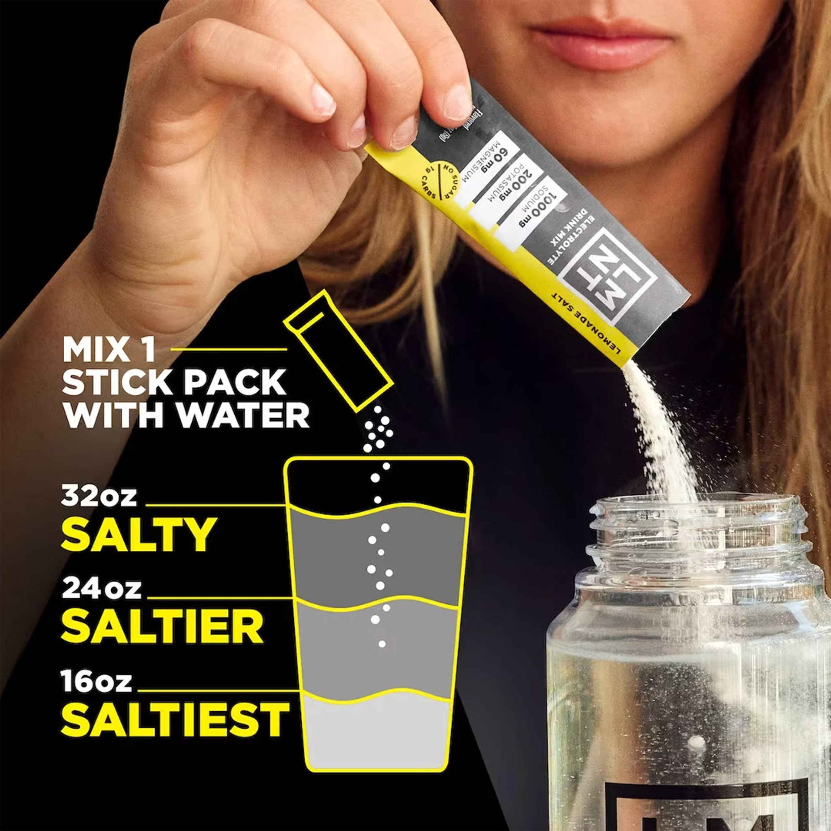 LMNT Zero Sugar Electrolytes, Lemonade Salt, 0.2 oz (Pack of 12) 6