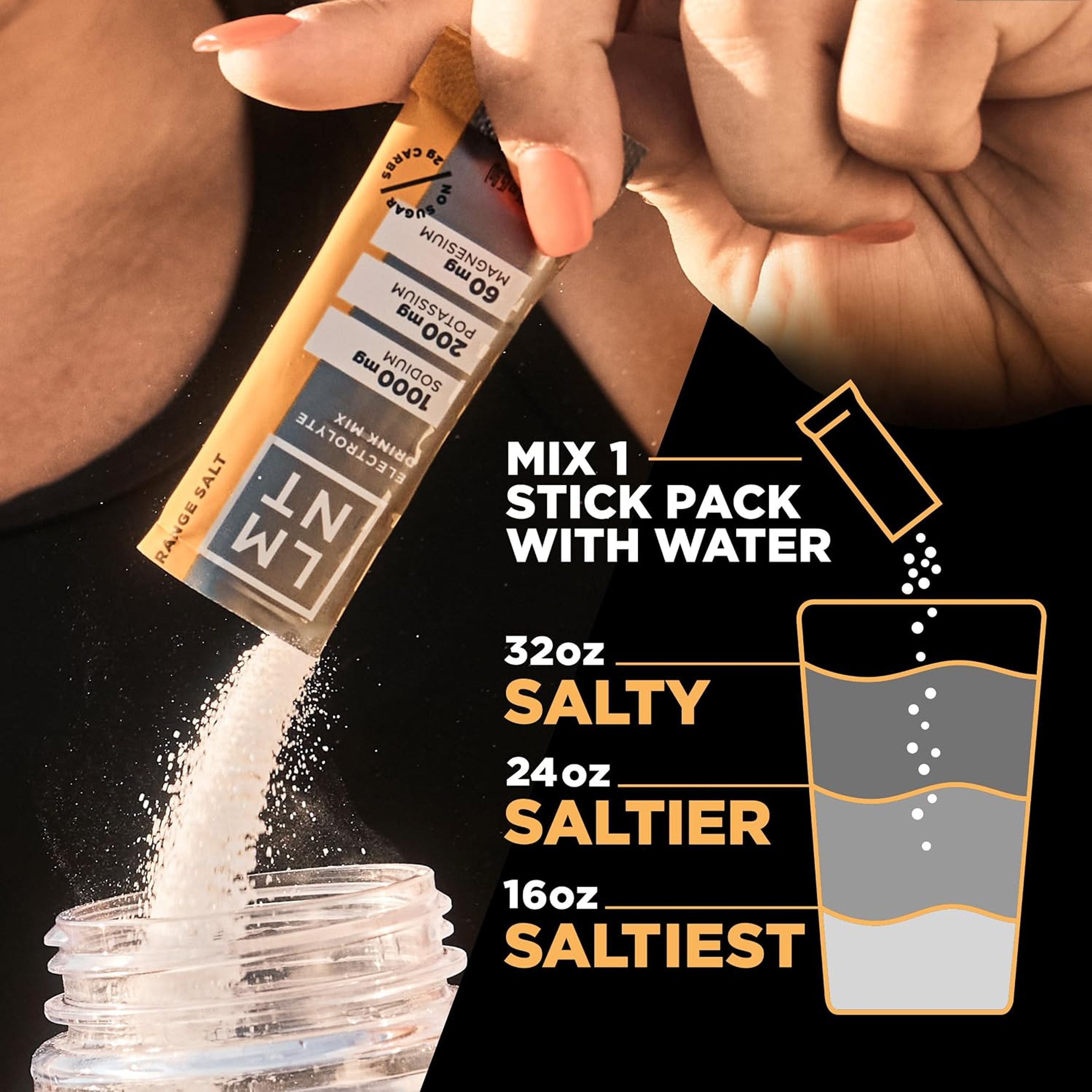 LMNT Zero Sugar Electrolytes, Orange Salt, 0.2 oz (Pack of 12) 6