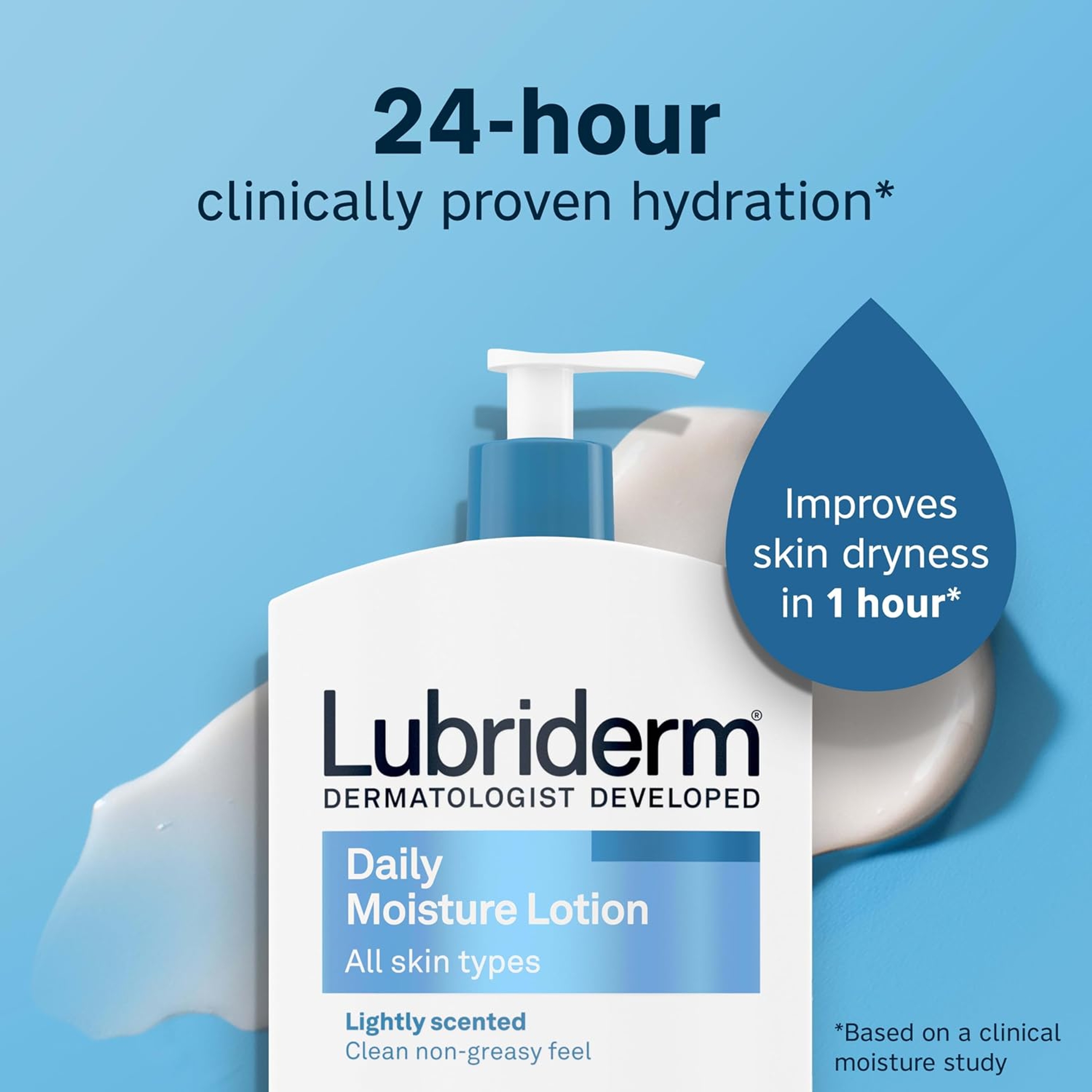 Lubriderm Daily Moisture Lotion 24 fl.oz - Body Moisturizer for Dry Skin, Lightly Scented 2