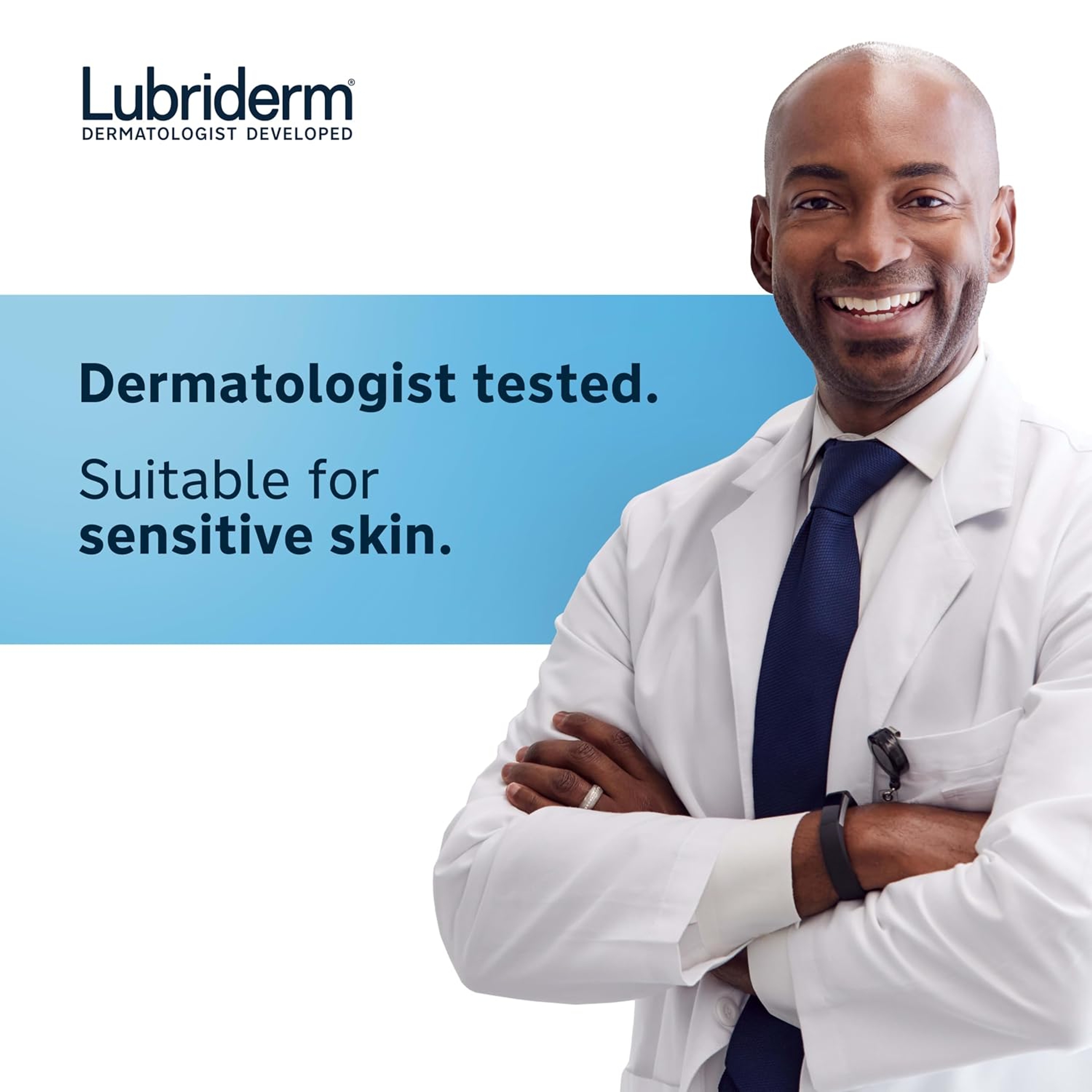 Lubriderm Daily Moisture Lotion Fragrance-Free 24 fl.oz - 24H Moisturizer with Shea Butter, Non-Greasy 6
