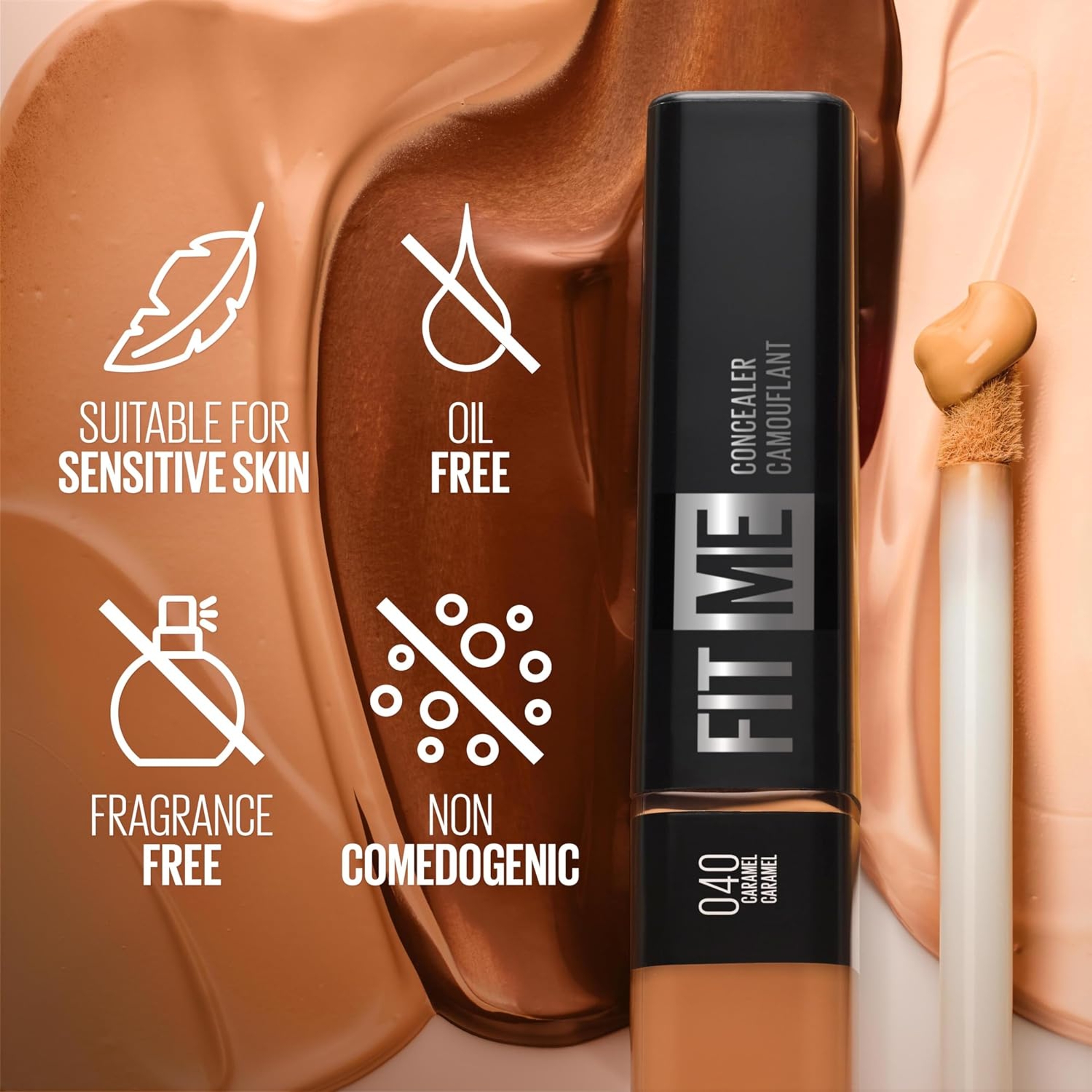 Maybelline Fit Me Concealer, 10 Fair, 0.23 fl.oz - Lightweight Liquid Oil-Free Concealer with Natural Coverage 6