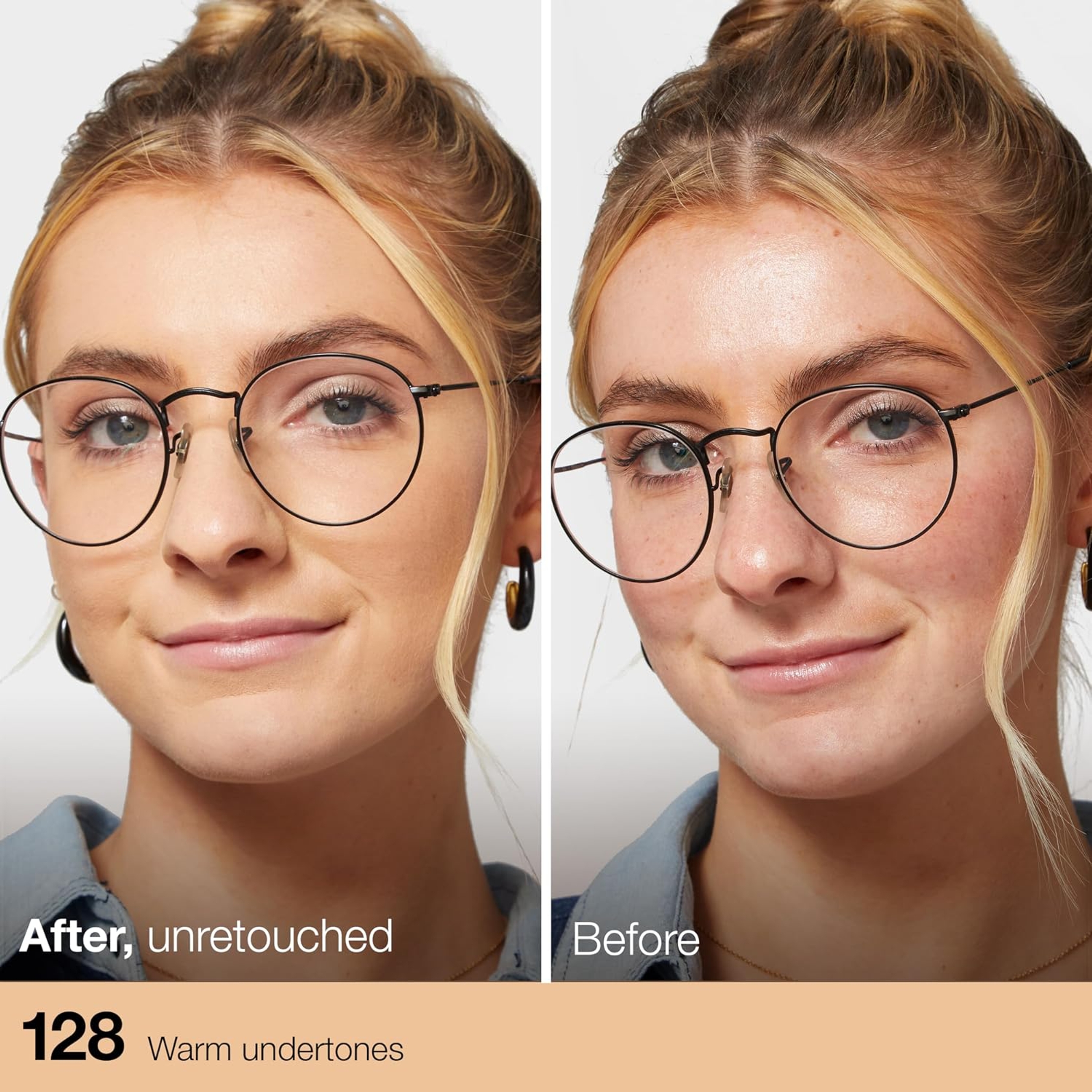 Maybelline Fit Me Matte + Poreless Foundation, 128 Warm Nude, 1 fl.oz - Liquid Oil-Free Foundation 2
