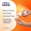 Motrin Children's Ibuprofen Liquid Oral Suspension Dye-Free, Berry, 4 fl.oz - Kid’s Medicine for Fever & Pain Relief 3