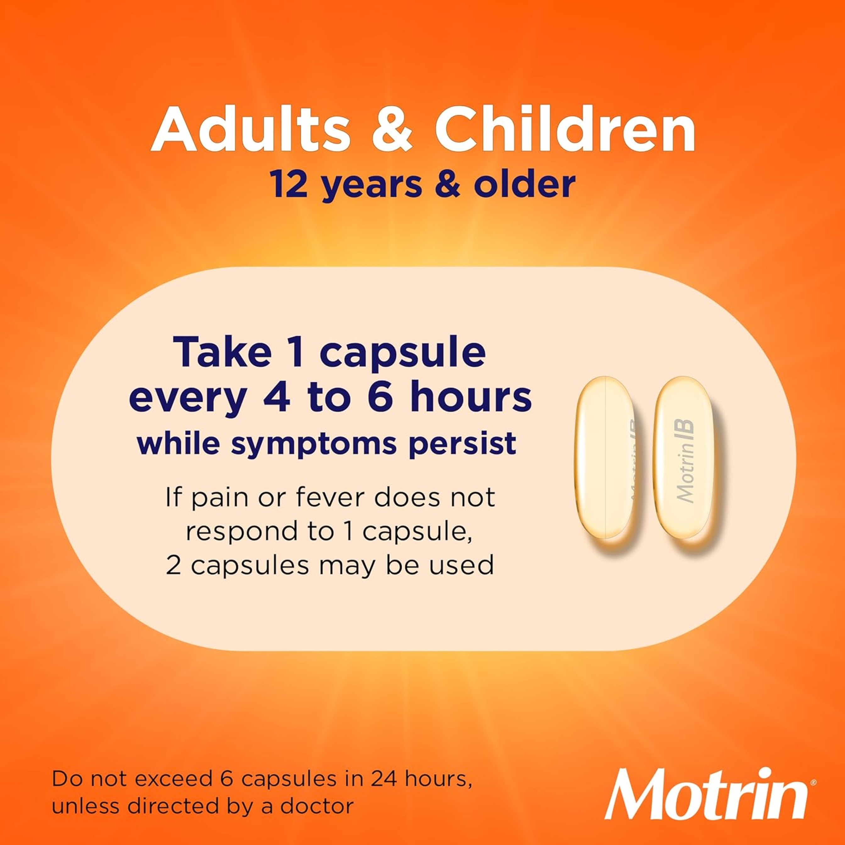 Motrin IB Liquid Gels 80 Count - Ibuprofen Liquid Gel Caps to Reduce Fevers & Relieve Pain from Muscle Aches & Headaches 6