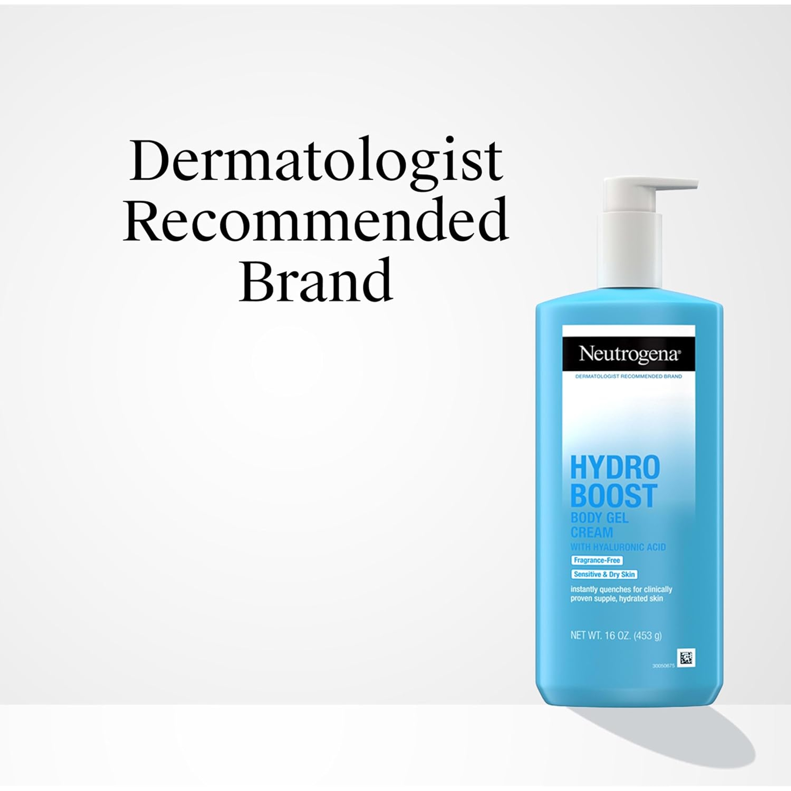 Neutrogena Hydro Boost Body Gel Cream Fragrance-Free 16 oz - Hyaluronic Acid Moisturizer for Sensitive & Dry Skin 7