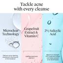 Neutrogena Oil-Free Acne Wash Pink Grapefruit Facial Cleanser 9.1 fl.oz - Blemish & Blackhead Clearing Facial Wash 6