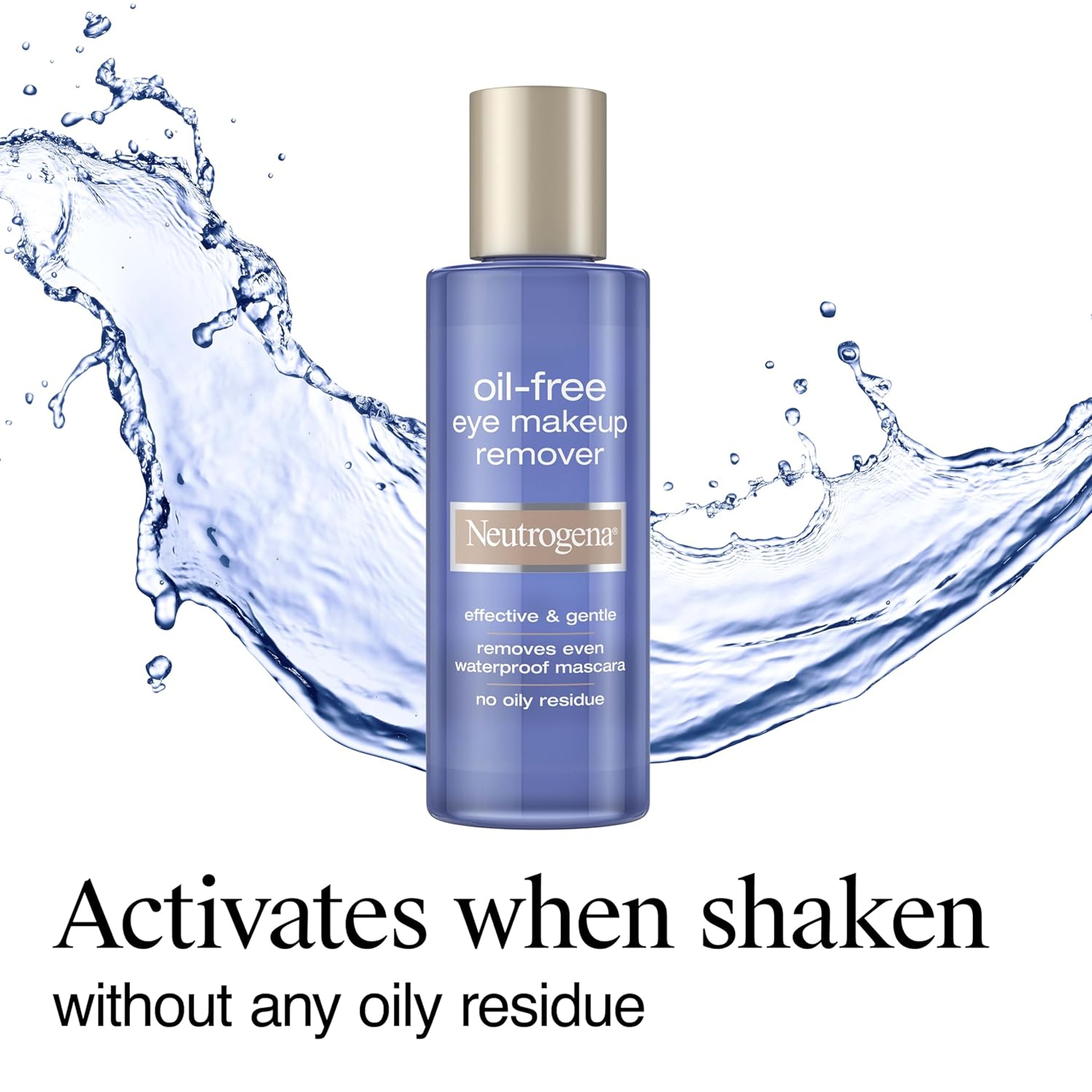 Neutrogena Oil-Free Eye Makeup Remover 8 fl.oz - Gentle Cleanser for Sensitive Eyes, Dissolves Waterproof Mascara 6