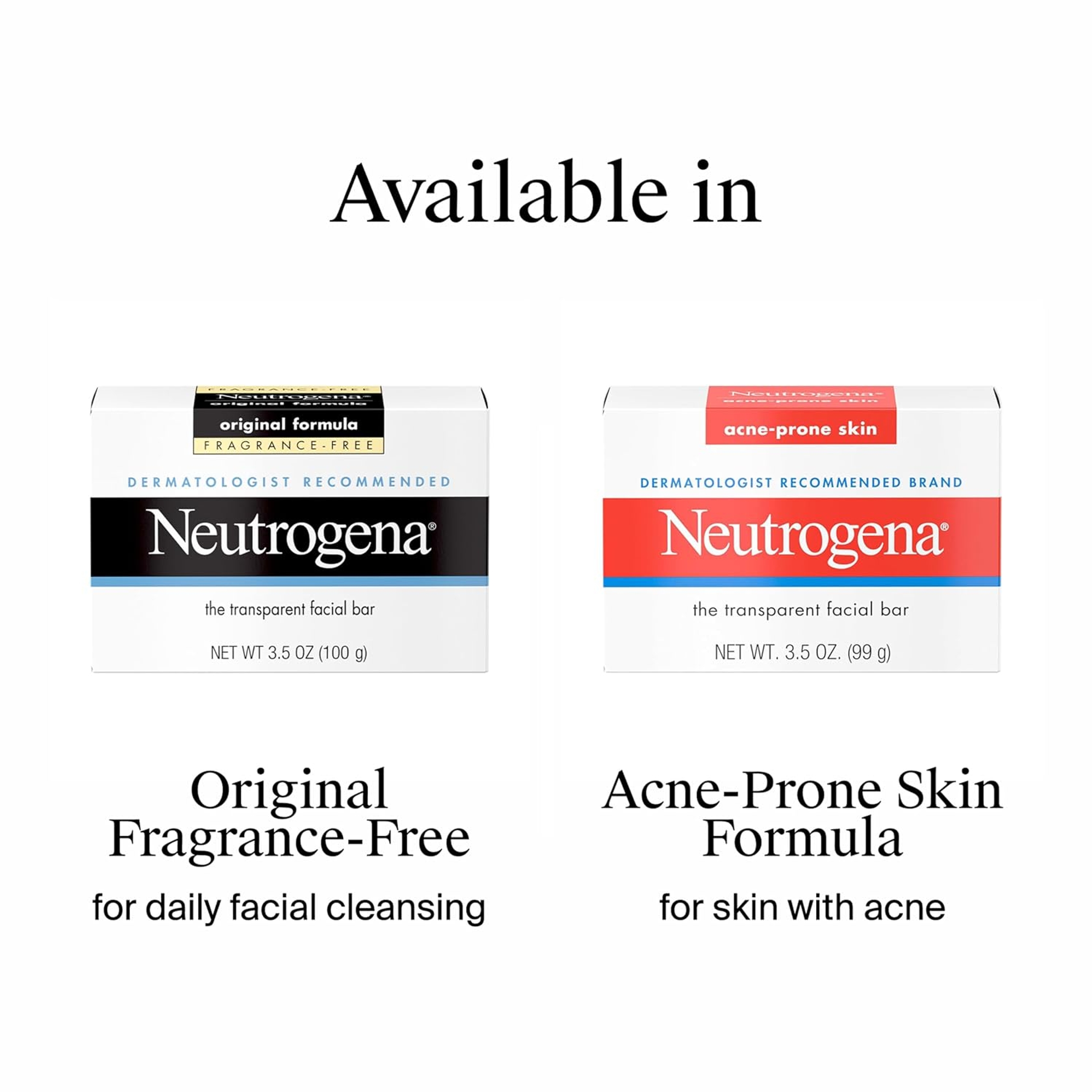 Neutrogena Original Fragrance-free Transparent Facial Bar 3.5 oz - Face Wash Bar Soap for Gentle Daily Cleansing 7