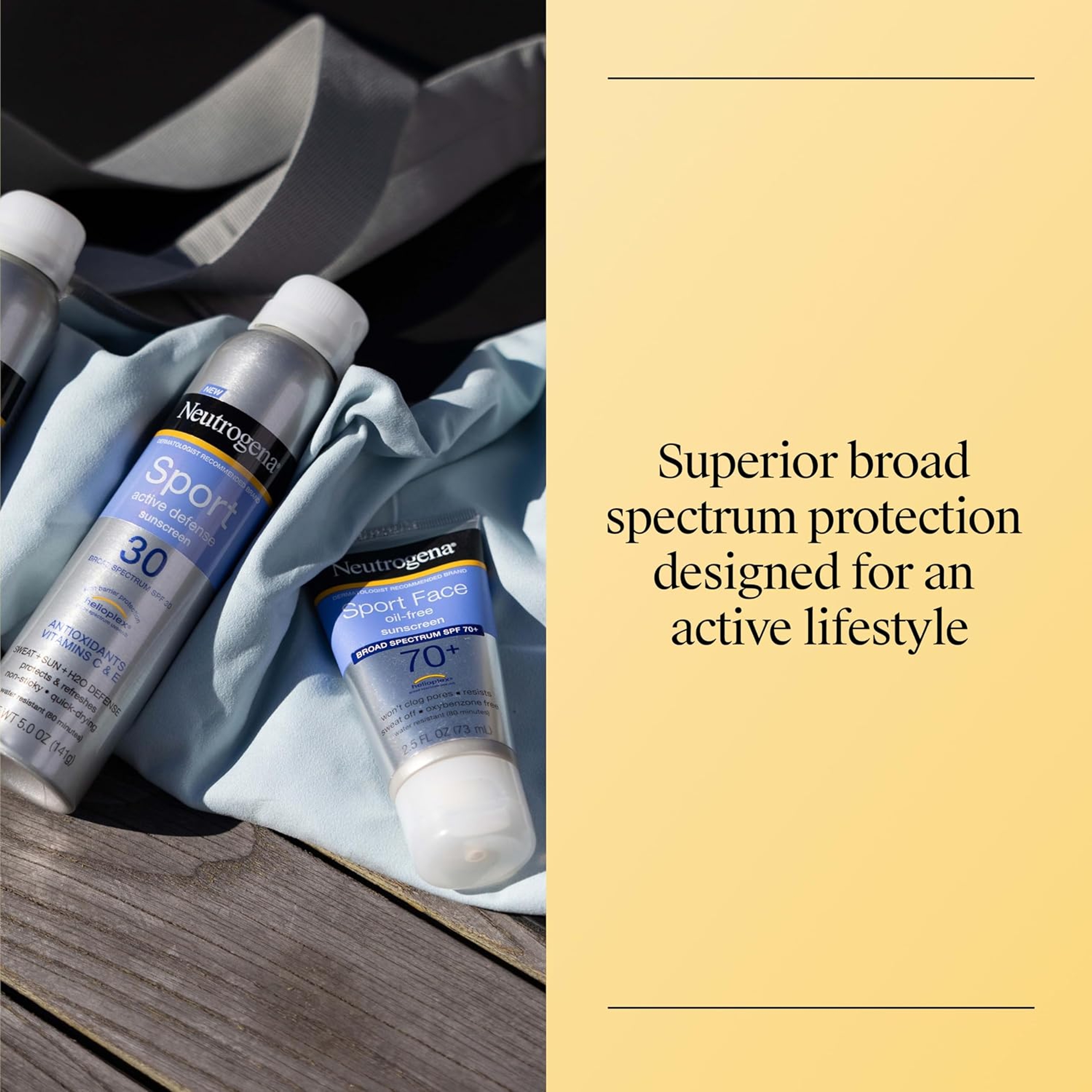 Neutrogena Sport Face Oil-Free Sunscreen SPF70+ 2.5 fl.oz - Broad Spectrum UVA/UVB Protection, Sweat-Resistant 6