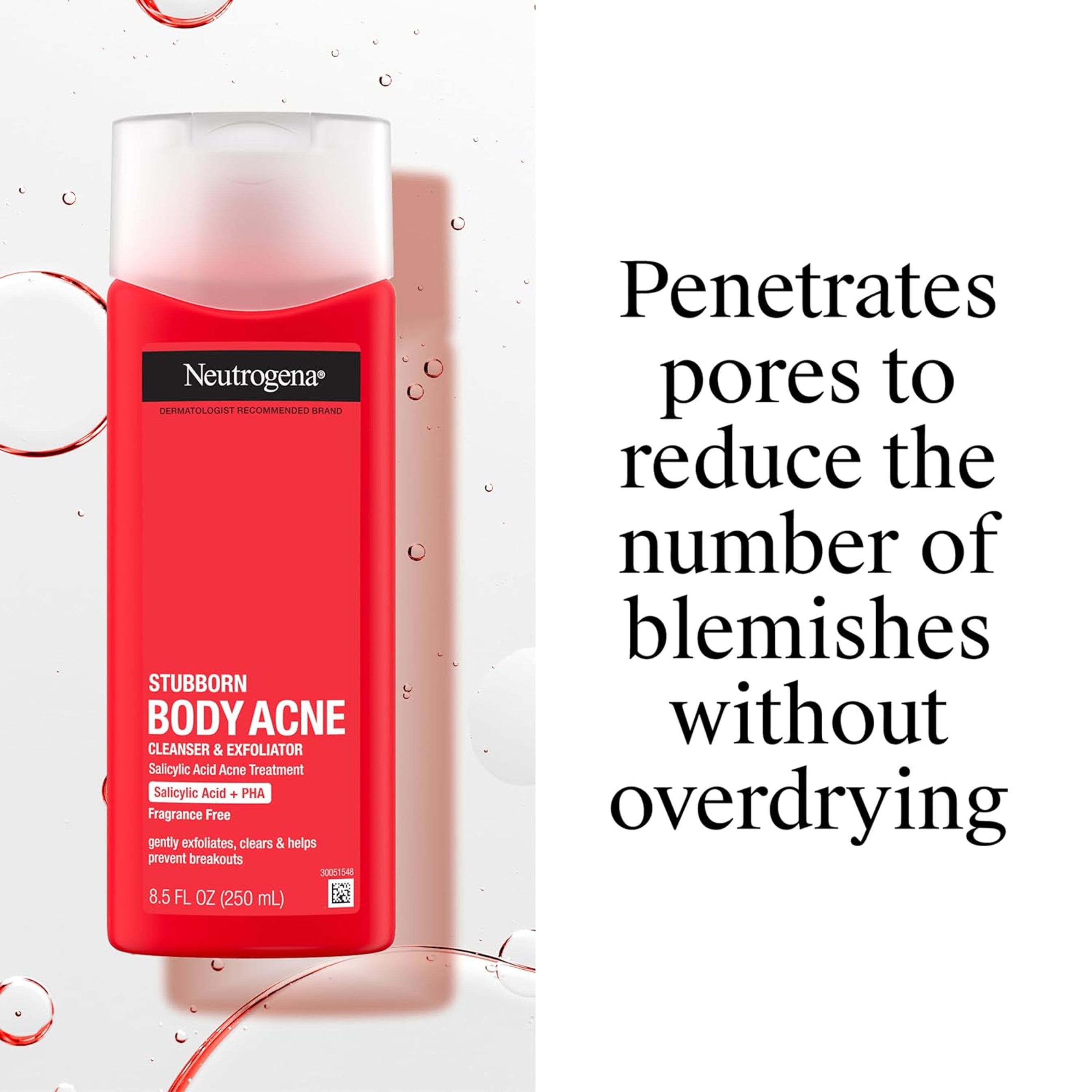 Neutrogena Stubborn Body Acne Cleanser & Exfoliator 8.5 fl.oz - Gently Clears, Exfoliates & Helps Prevent Breakouts 6