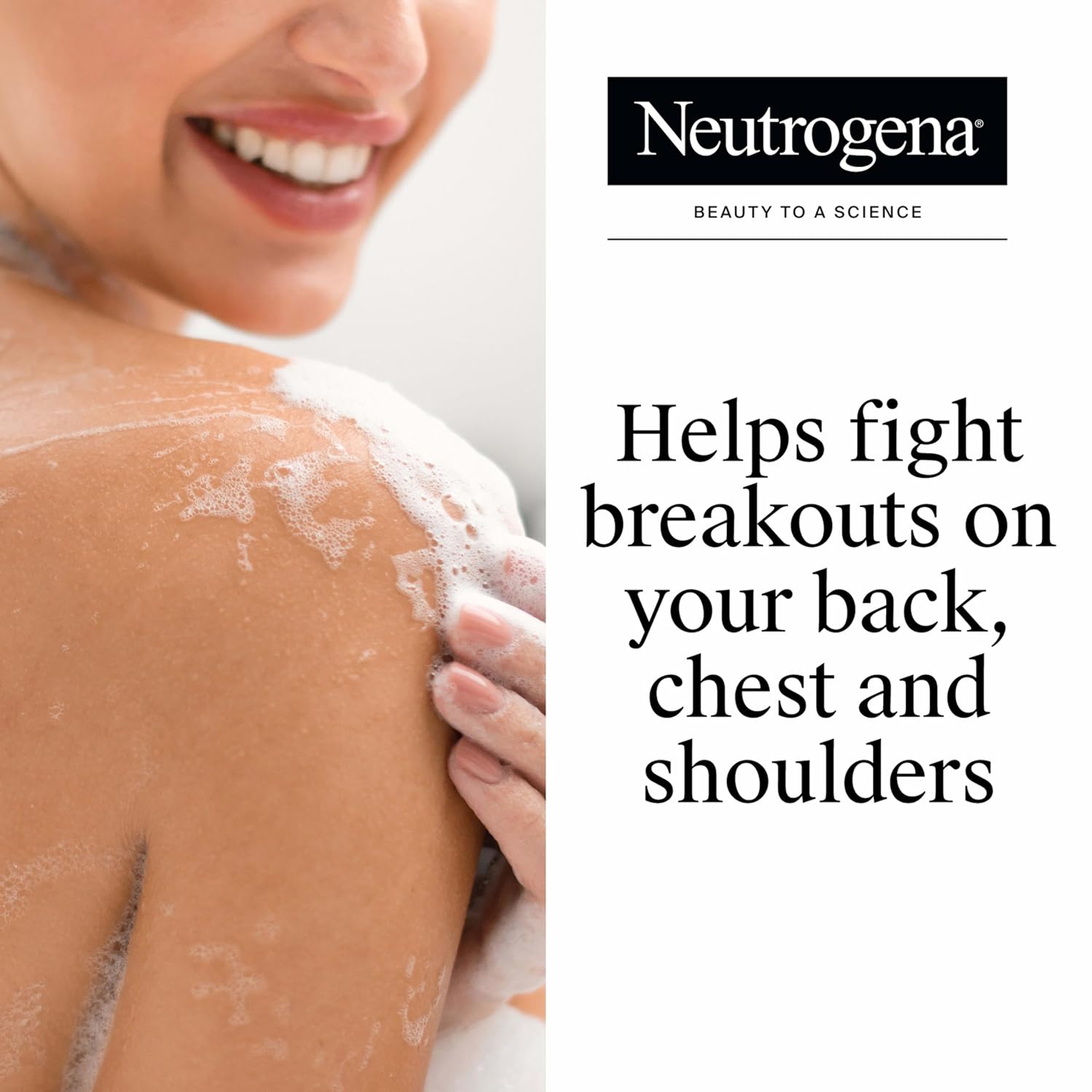 Neutrogena Stubborn Body Acne Cleanser & Exfoliator 8.5 fl.oz - Gently Clears, Exfoliates & Helps Prevent Breakouts 2