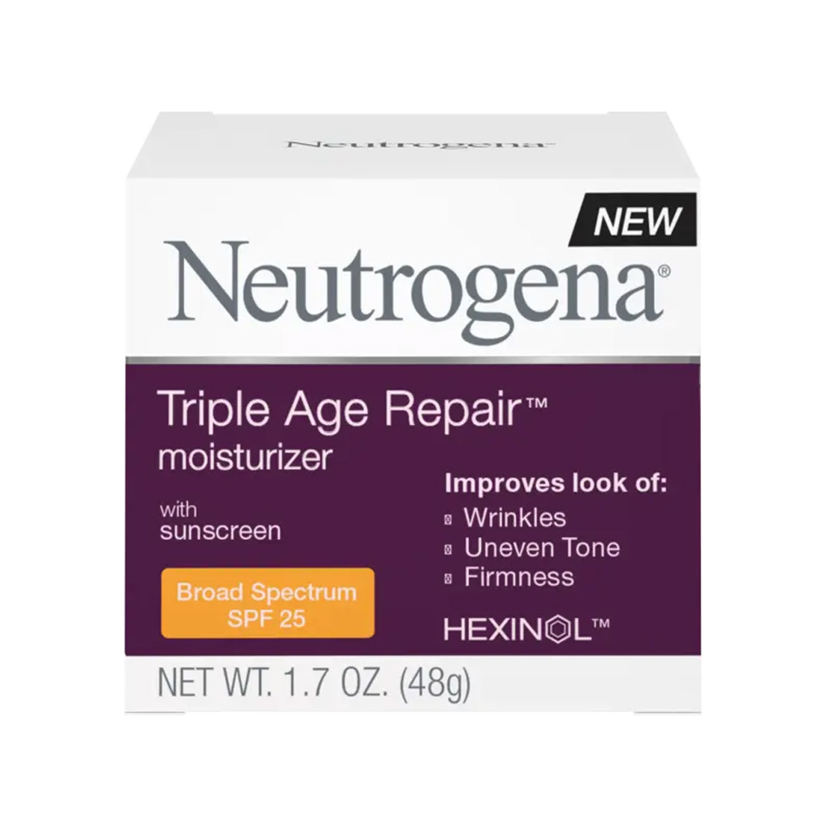 Neutrogena Triple Age Repair Moisturizer SPF25 1.7 oz - Anti-Aging Face Cream Helps Reduce Wrinkles 8