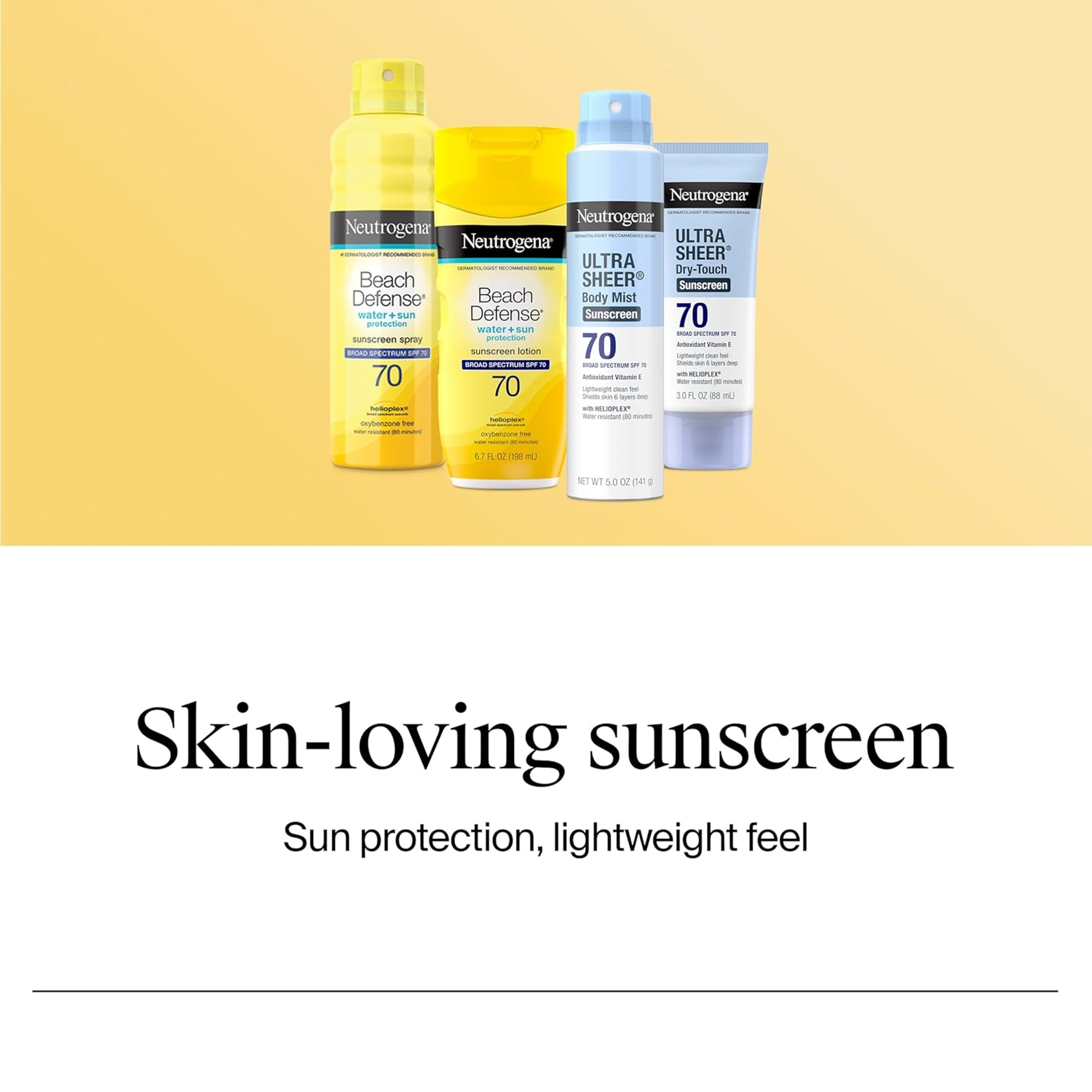 Neutrogena Ultra Sheer Dry-Touch Sunscreen SPF70 3 fl.oz - Broad Spectrum UVA/UVB Protection, Lightweight 6