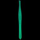 NGHIA Green Stainless Steel Slanted Tips Tweezers N-401XL 1 Count - General-Purpose Hair Removal & Shaping Eyebrows 4