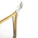 NGHIA Hard Steel Cuticle Nipper D-555 1 Count - Precision Nail Tech Nipper with Gold & Grey Plated Double Spring Jaws 5