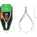 NGHIA Premium Hard Steel Cuticle Nipper D-506 1 Count - Precision Nail Tech Nipper with Grey Plated Full Jaw & Single Spring 3