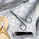 NGHIA Stainless Steel Curve Eyebrow Scissors KM-601 1 Count - Lightweight, Curved Blade for Precision 5