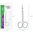 NGHIA Stainless Steel Curve Eyebrow Scissors KM-601 1 Count - Lightweight, Curved Blade for Precision 3