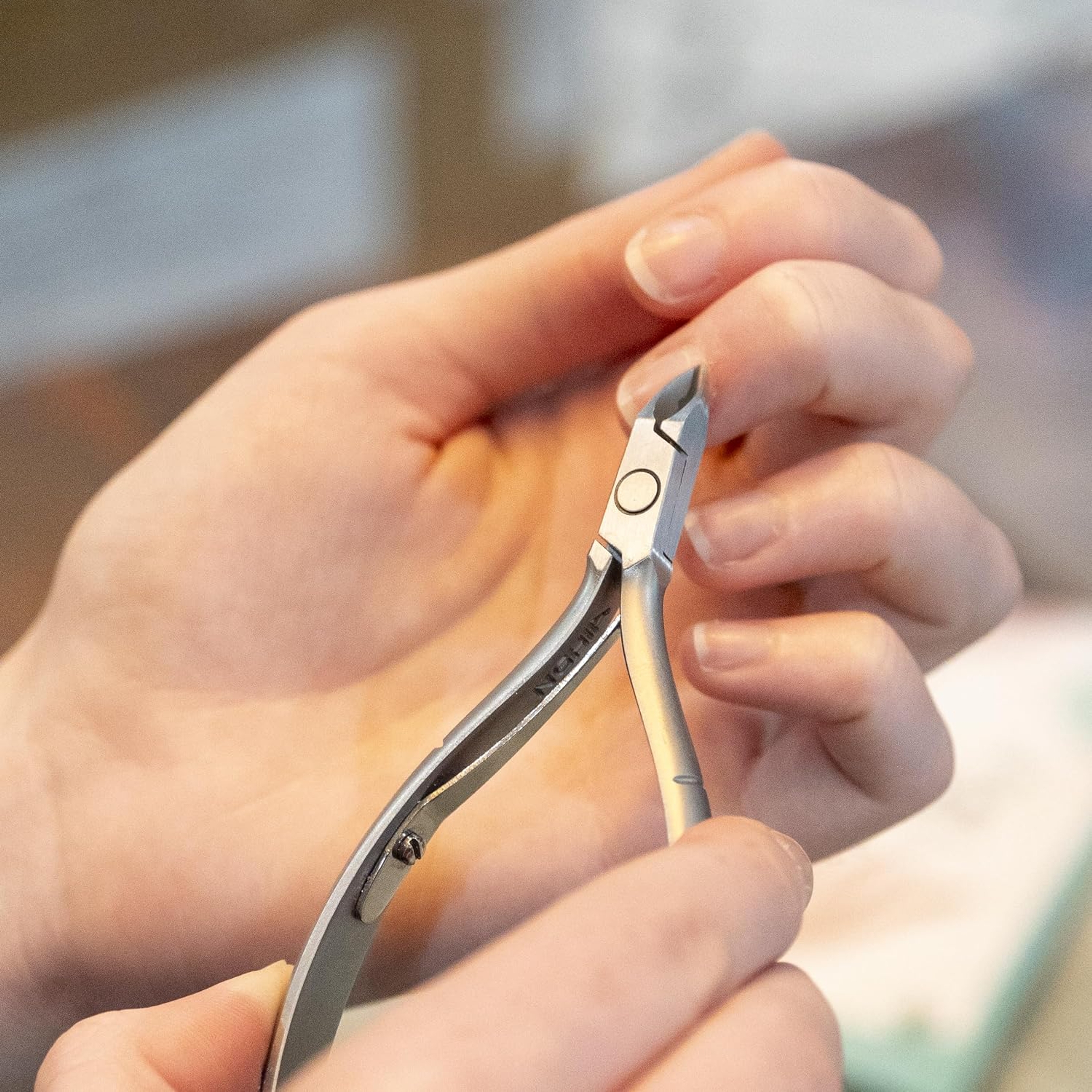 NGHIA Stainless Steel Cuticle Nipper, D-04 JAW 14, 1 Count - Premium Quality for Nail Care, Durable & Sharp, Grey Plated 5