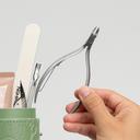 NGHIA Stainless Steel Cuticle Nipper, D-06 JAW 14, 1 Count - Premium Quality for Nail Care, Durable & Sharp, Grey Plated 5