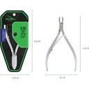 NGHIA Stainless Steel Cuticle Nipper, D-06 JAW 14, 1 Count - Premium Quality for Nail Care, Durable & Sharp, Grey Plated 4