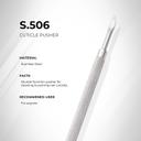 NGHIA Stainless Steel Cuticle Pusher S-506 1 Count - Double–Ended Nail Cleaner & Spoon Pusher 2