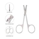 NGHIA Stainless Steel Nose Scissors KM-604 1 Count - Rounded Tip Scissor for Precise Personal Grooming 5