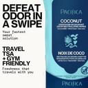 Pacifica Coconut Milk & Essential Oils Underarm Deodorant Wipes 30 Count - Helps Remove Odor, Aluminum-Free 3
