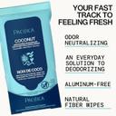 Pacifica Coconut Milk & Essential Oils Underarm Deodorant Wipes 30 Count - Helps Remove Odor, Aluminum-Free 5