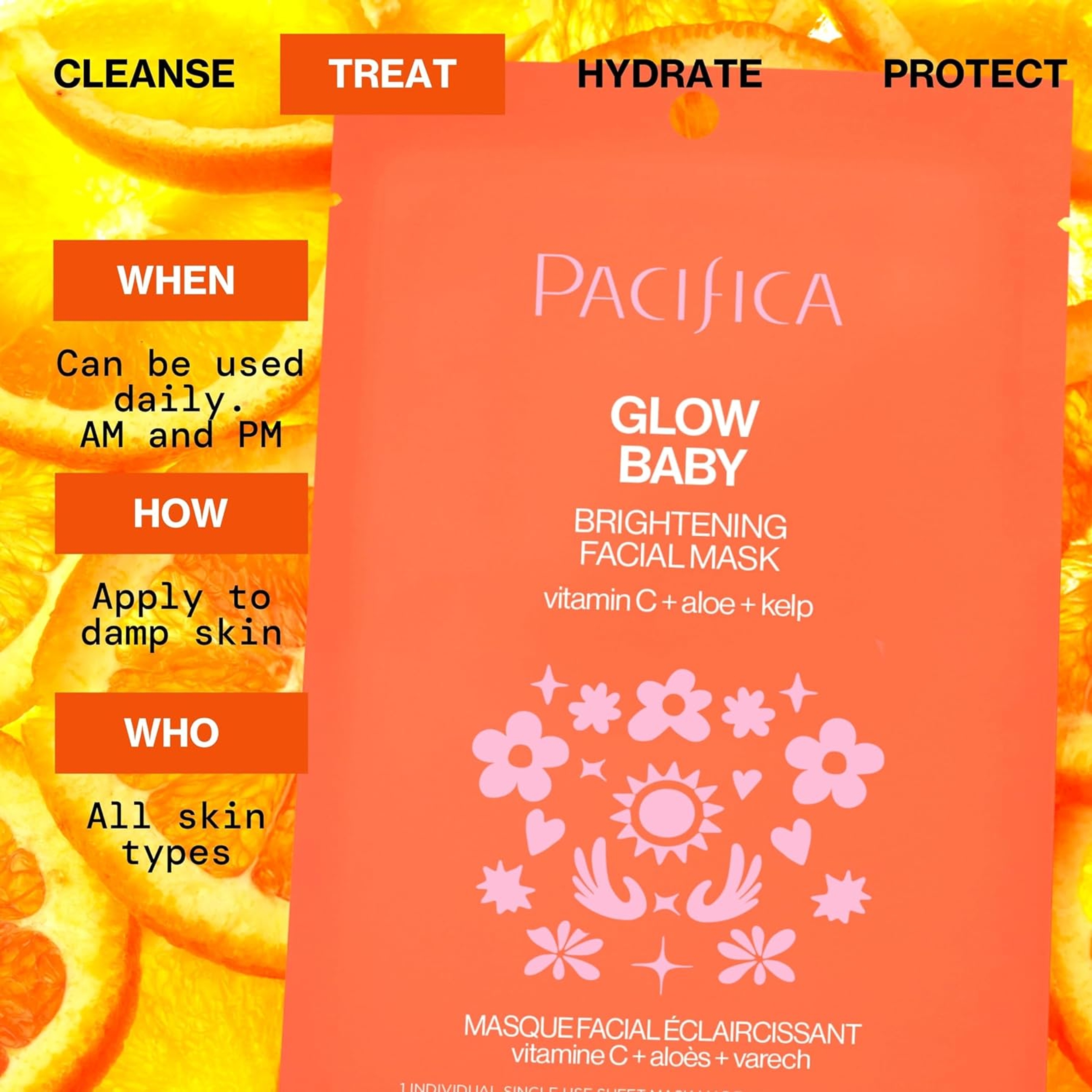 Pacifica Glow Baby Brightening Facial Mask 0.6 fl.oz - Cooling Mask for Dark Spots & Fine Lines 10