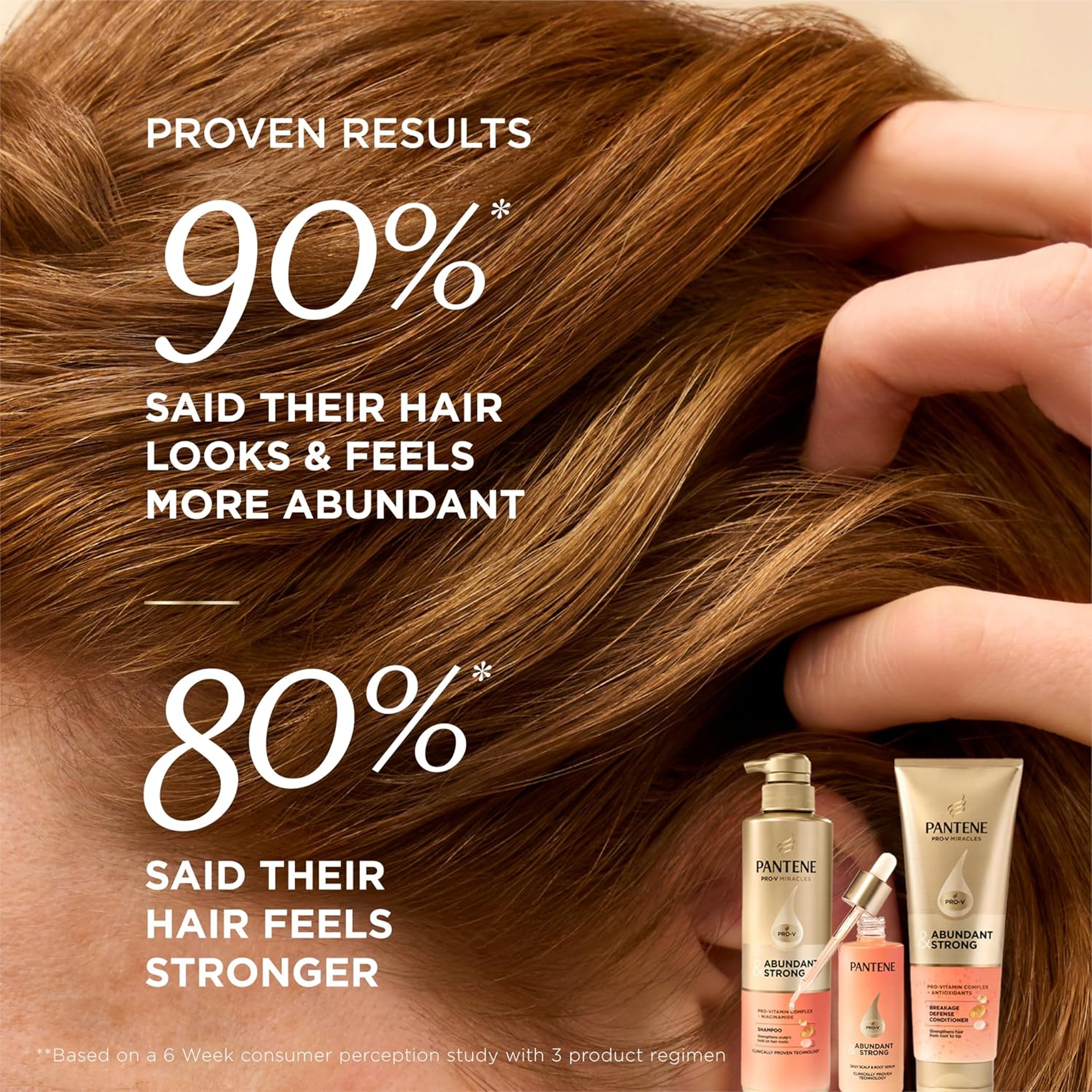 Pantene Abundant & Strong Conditioner 8 fl.oz - Strengthens Hair from Root to Tip 5