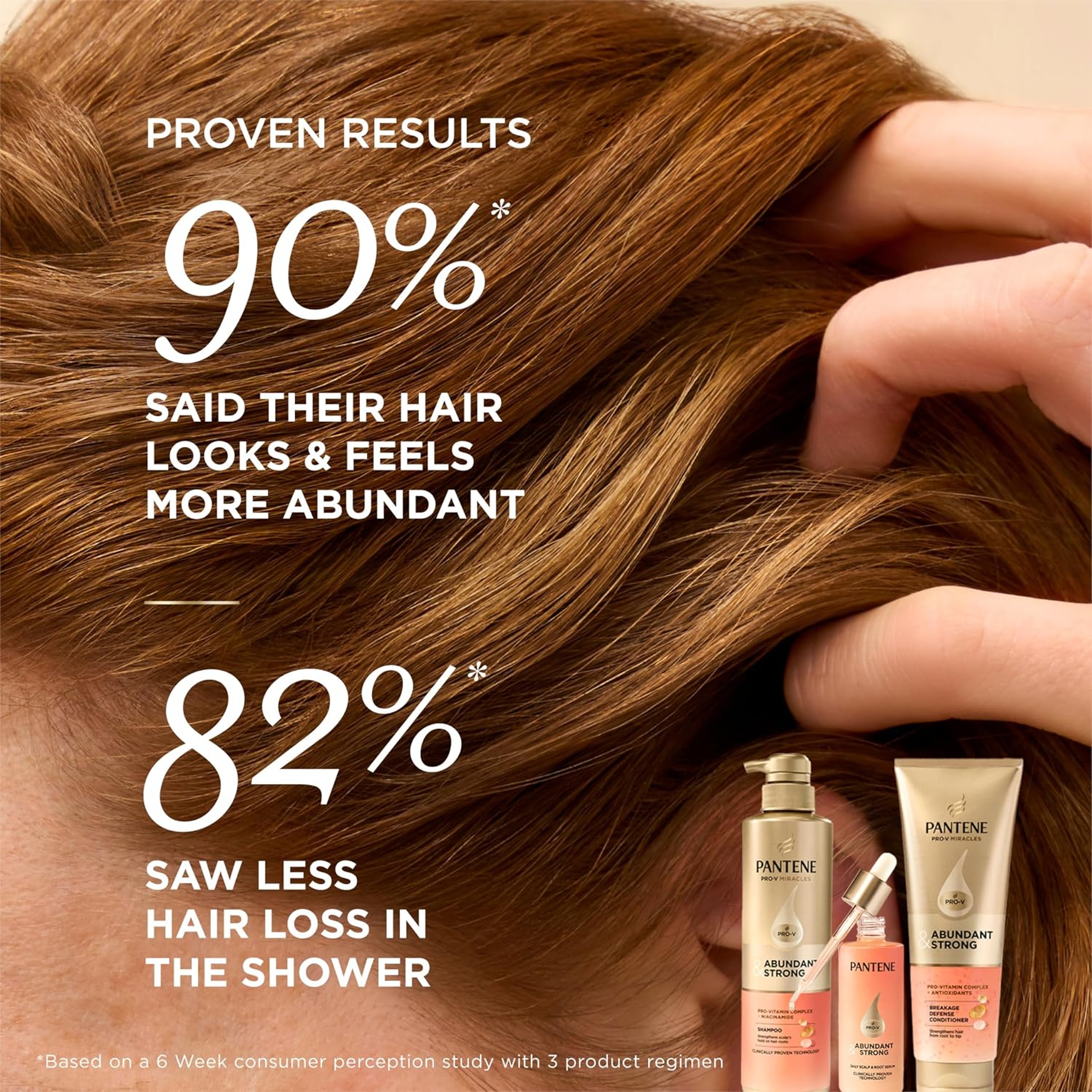 Pantene Abundant & Strong Shampoo 13.5 fl.oz - Strengthens Hair from Root to Tip 7