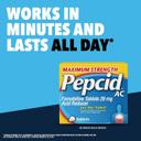 Pepcid AC Maximum Strength Tablets 50 Count - 20mg Famotidine, Prevents & Relieves Heartburn Due to Acid Indigestion 2