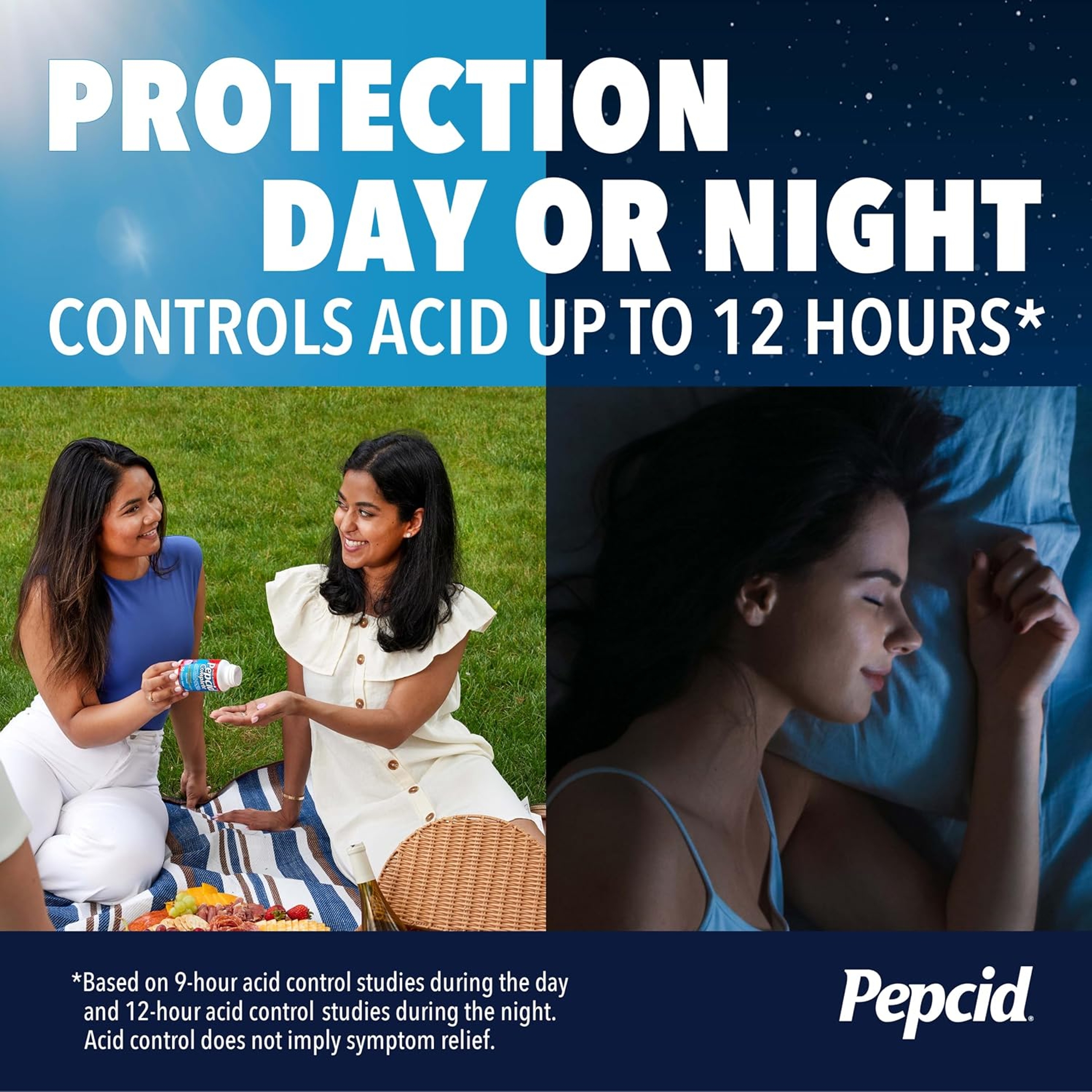 Pepcid Complete Acid Reducer + Antacid for Acid Reflux, 10mg Famotidine, 800mg Calcium Carbonate & 165mg Magnesium Hydroxide per Heartburn Tablet, Antacid Chews, Tropical Fruit, 50 ct 4