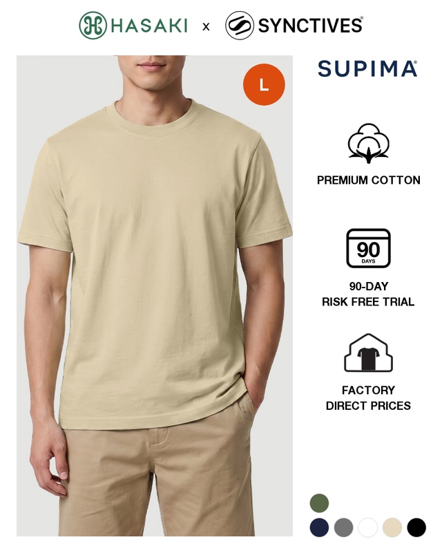 [Supima Cotton] Synctives Men's Classic Fit T-shirt