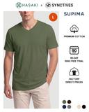 [Supima Cotton] Synctives Men’s Slim Fit V-Neck T-shirt 1