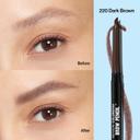 Revlon ColorStay Brow Pencil, 220 Dark Brown, 0.01 oz - Waterproof Eyebrow Pencil with a Built-in Spoolie Brush 2