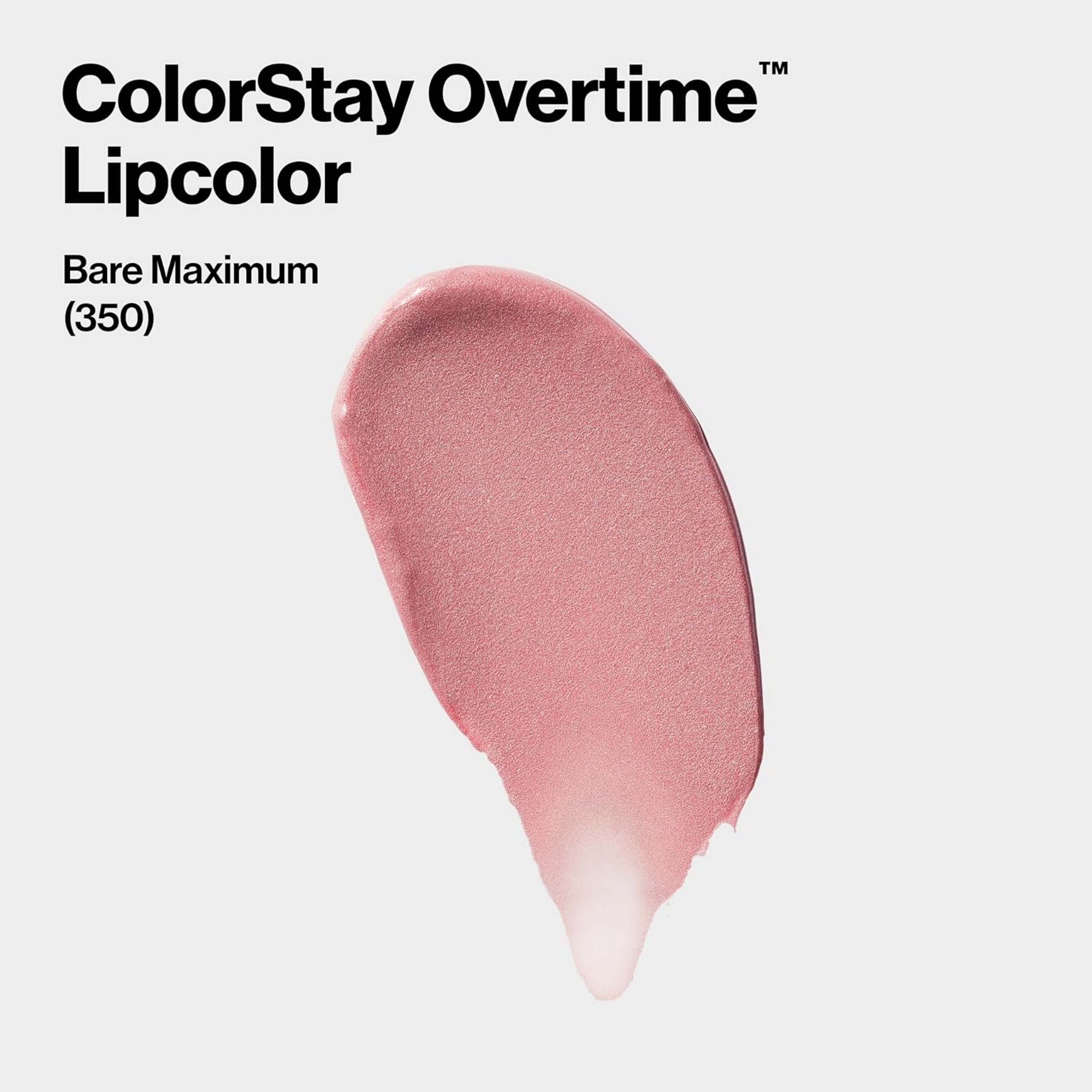 Revlon ColorStay Overtime Lipcolor, 350 Bare Maximum, 0.07 fl.oz - Dual-Ended Liquid Lipstick with Clear Lip Gloss 3