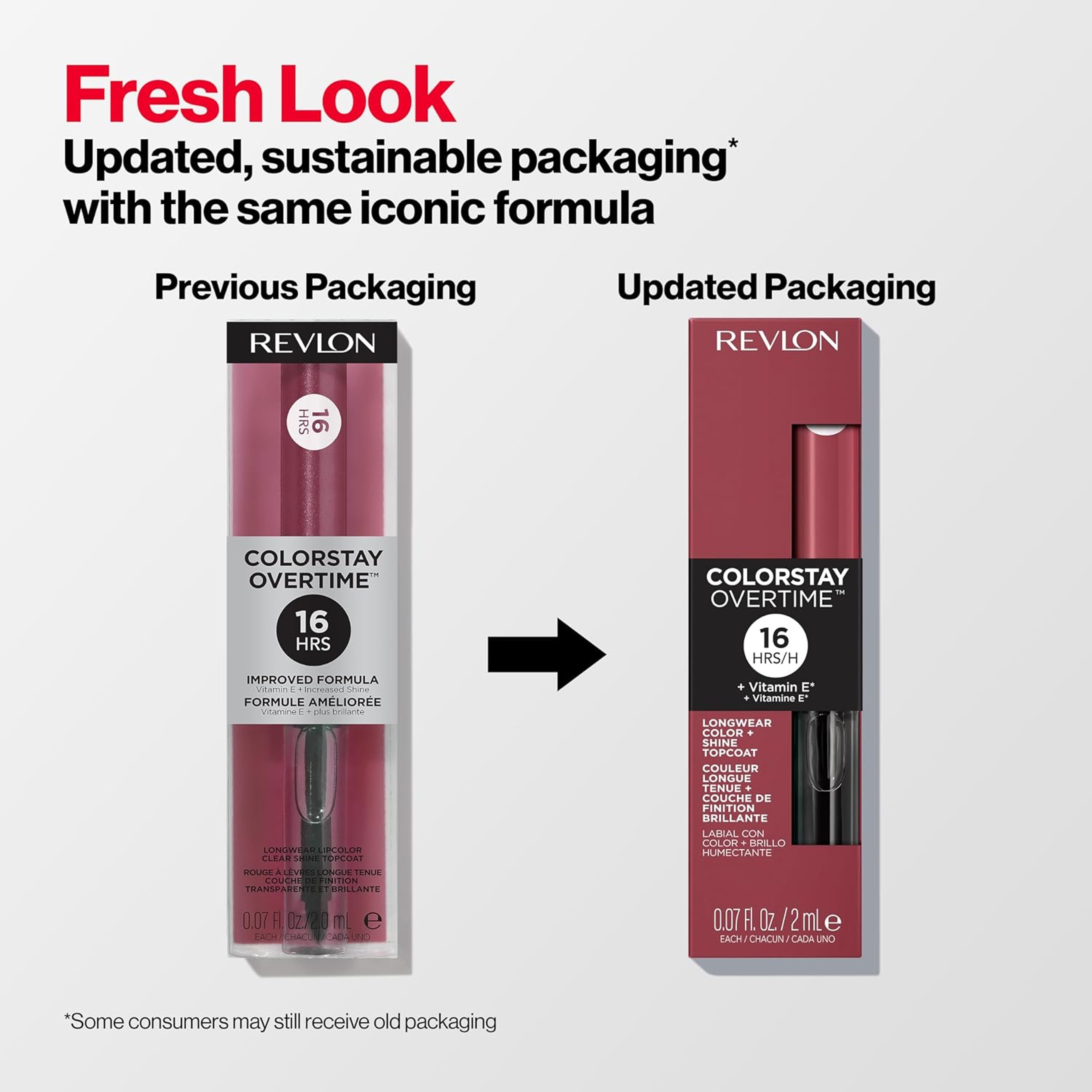 Revlon ColorStay Overtime Lipcolor, 350 Bare Maximum, 0.07 fl.oz - Dual-Ended Liquid Lipstick with Clear Lip Gloss 2
