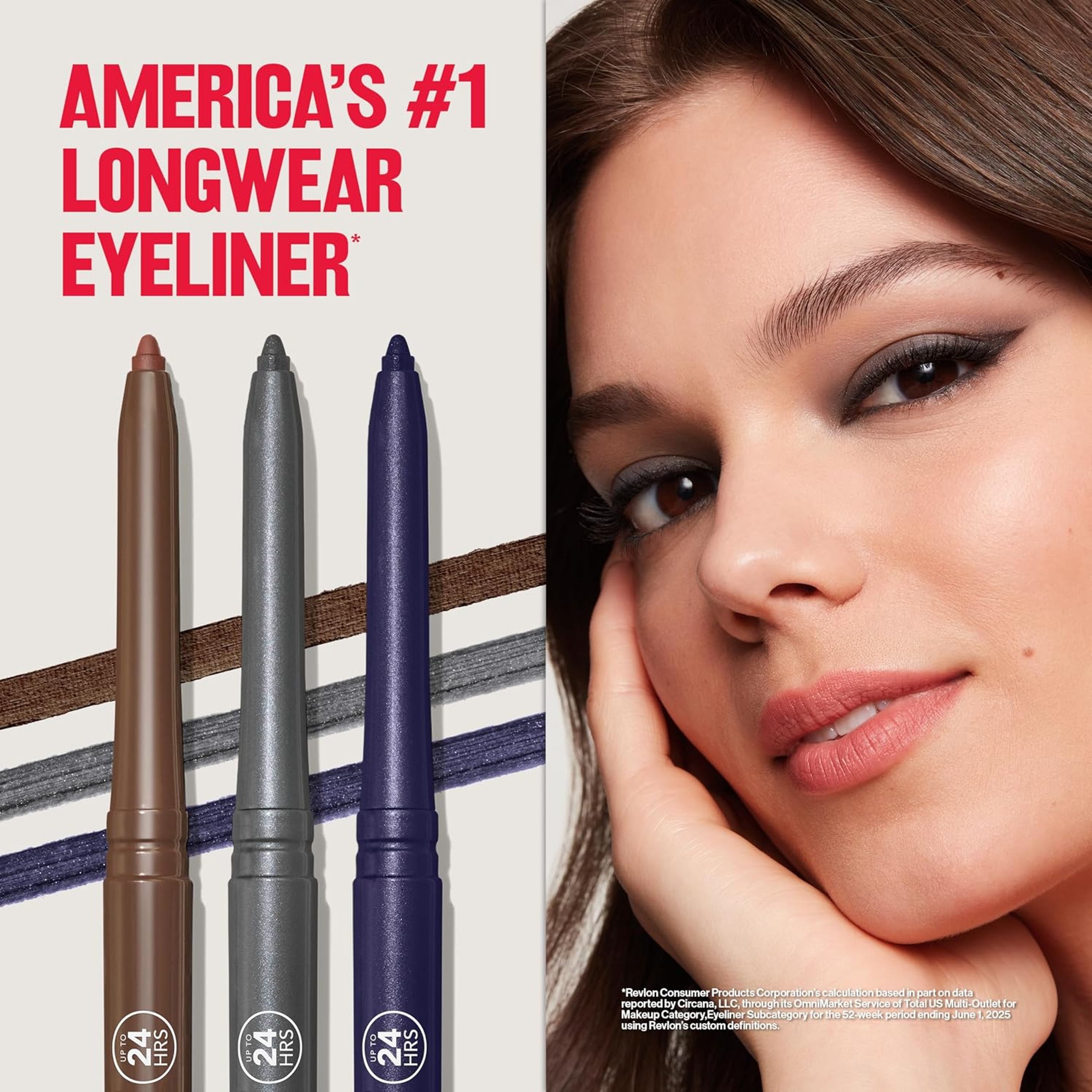 Revlon ColorStay Pencil Eyeliner, 203 Brown, 0.01 oz - Long-Wear Eyeliner with Built-In Sharpener, Smudge-Proof 5