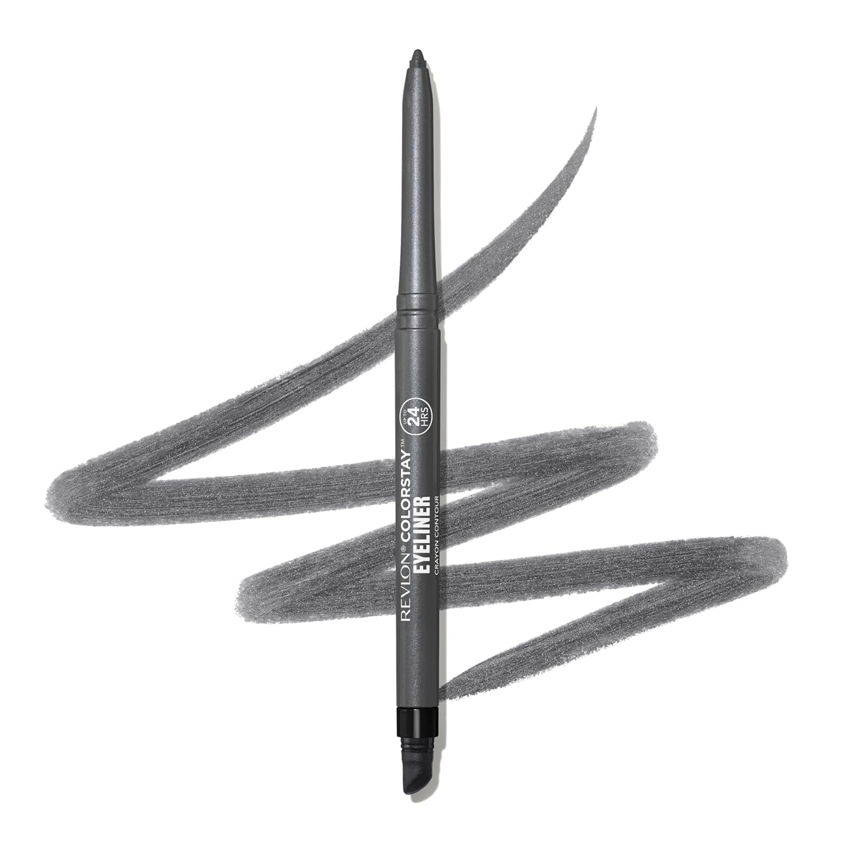 Revlon ColorStay Pencil Eyeliner, 204 Charcoal, 0.01 oz - Long-Wear Eyeliner with Built-In Sharpener, Smudge-Proof 7