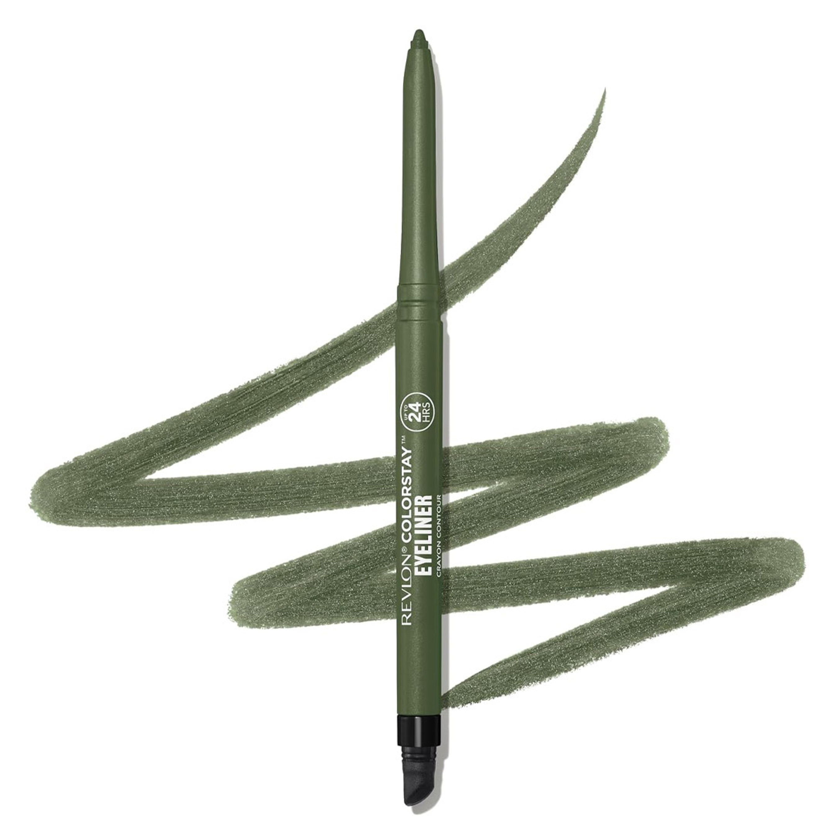 Revlon ColorStay Pencil Eyeliner, 206 Jade, 0.01 oz - Long-Wear Eyeliner with Built-In Sharpener, Smudge-Proof 7
