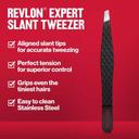 Revlon Expert Slant Tip Tweezers, Black, 1 Count - Stainless Steel, High Precision For an Easy Hair Removal 2