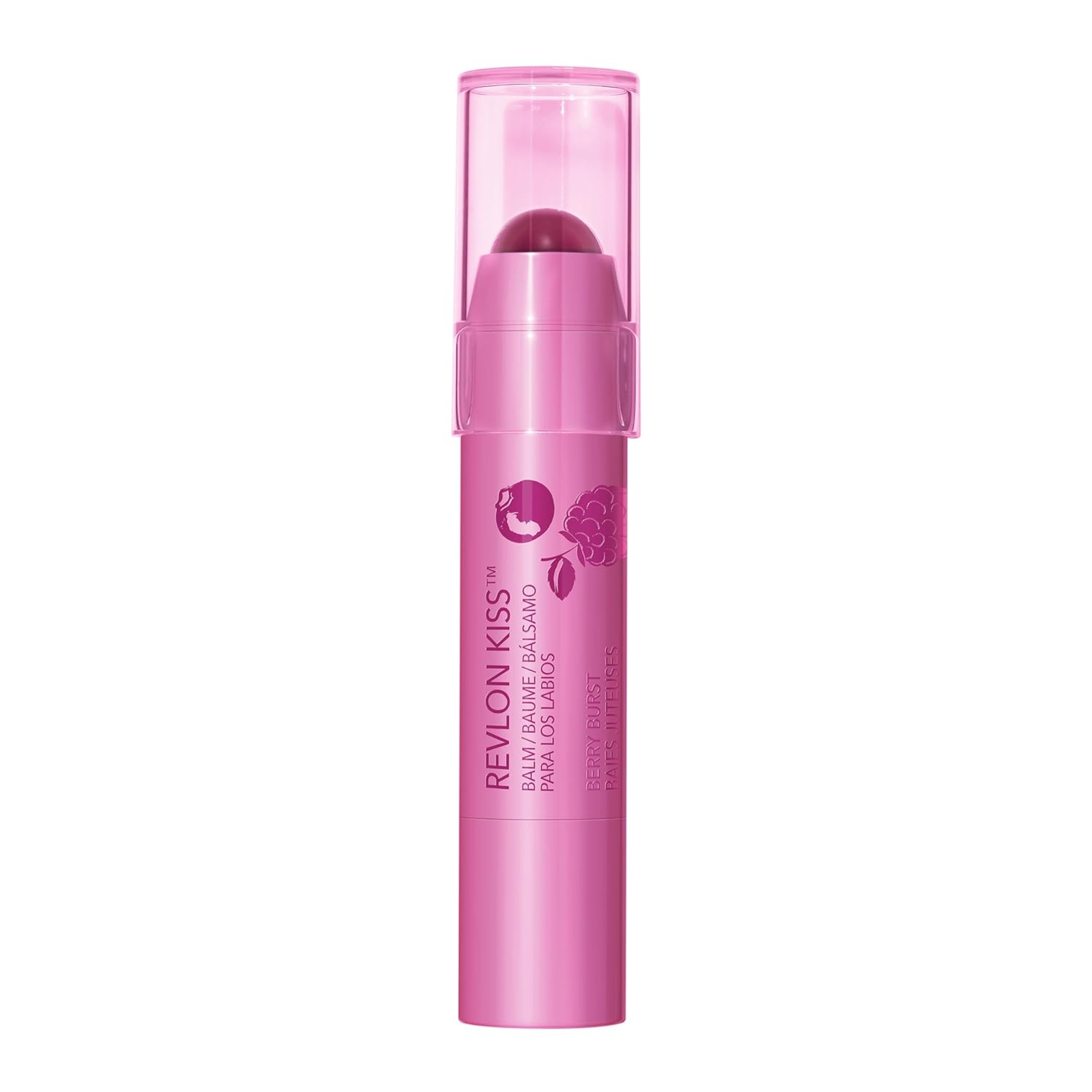 Revlon Kiss Balm, Berry Burst, 0.09 oz - Hydrating Tinted Lip Balm with Sunscreen SPF 20, Up to 8H of Moisture 6