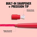 Revlon Longwear Lip Liner, 630 Nude, 0.01 oz - Rich Color & Smooth Easy-Glide Application with Built-in Sharpener 4