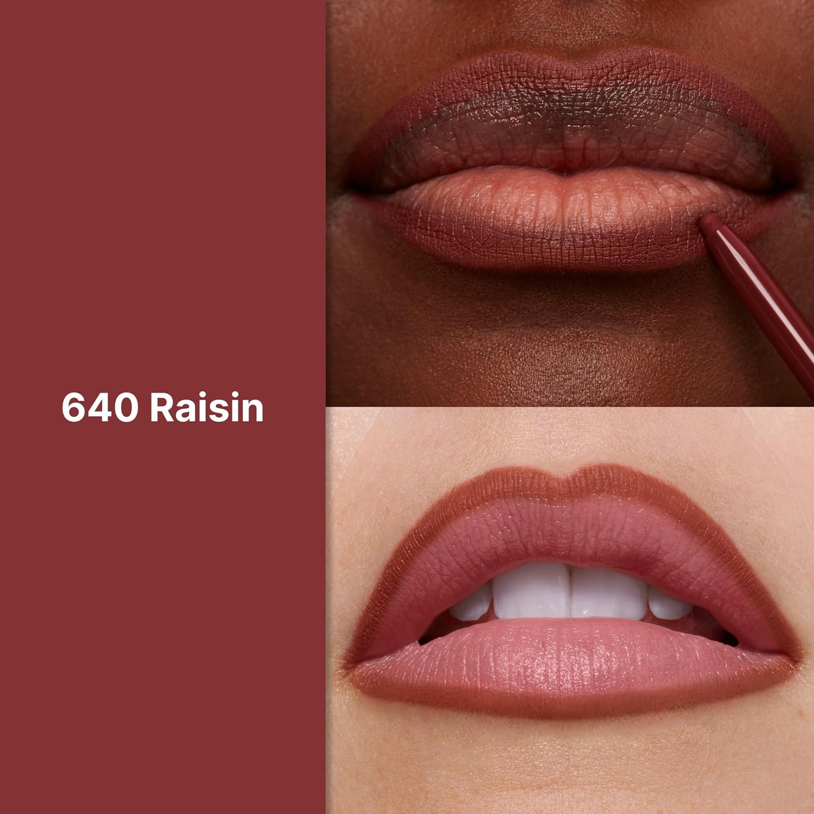 Revlon Longwear Lip Liner, 640 Raisin, 0.01 oz - Rich Color & Smooth Easy-Glide Application with Built-in Sharpener 2