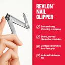 Revlon Nail Clipper 1 Count - File & Curved Blade for Accurate, Easy Trimming & Grooming 2
